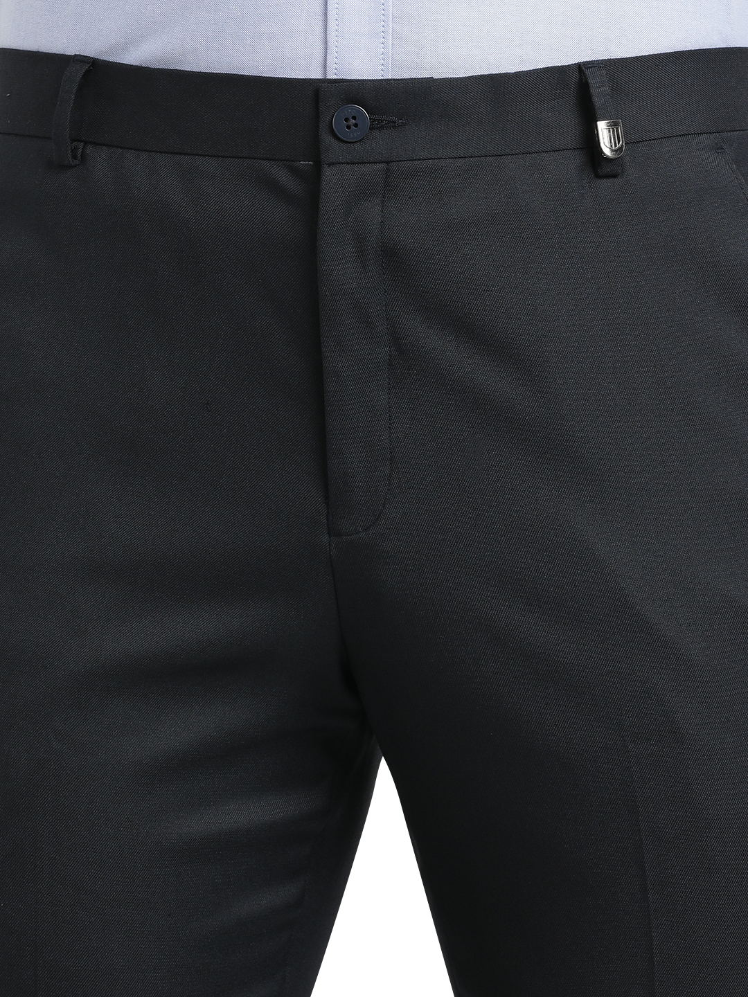 Navy Twill Stretch Formal Trousers