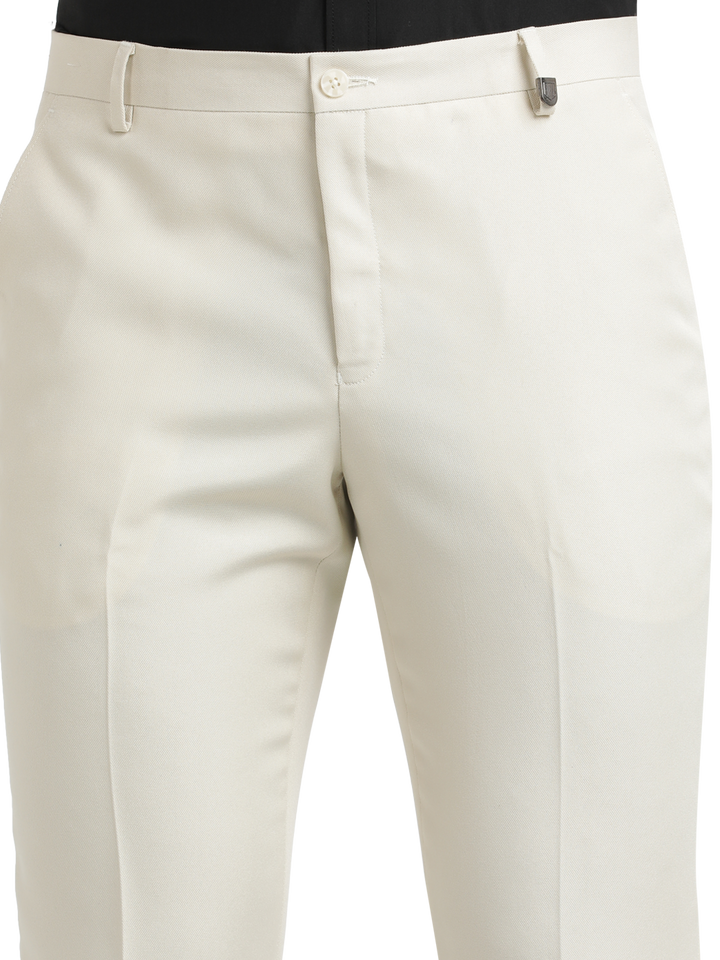 Stone Micro Dobby Formal Trousers