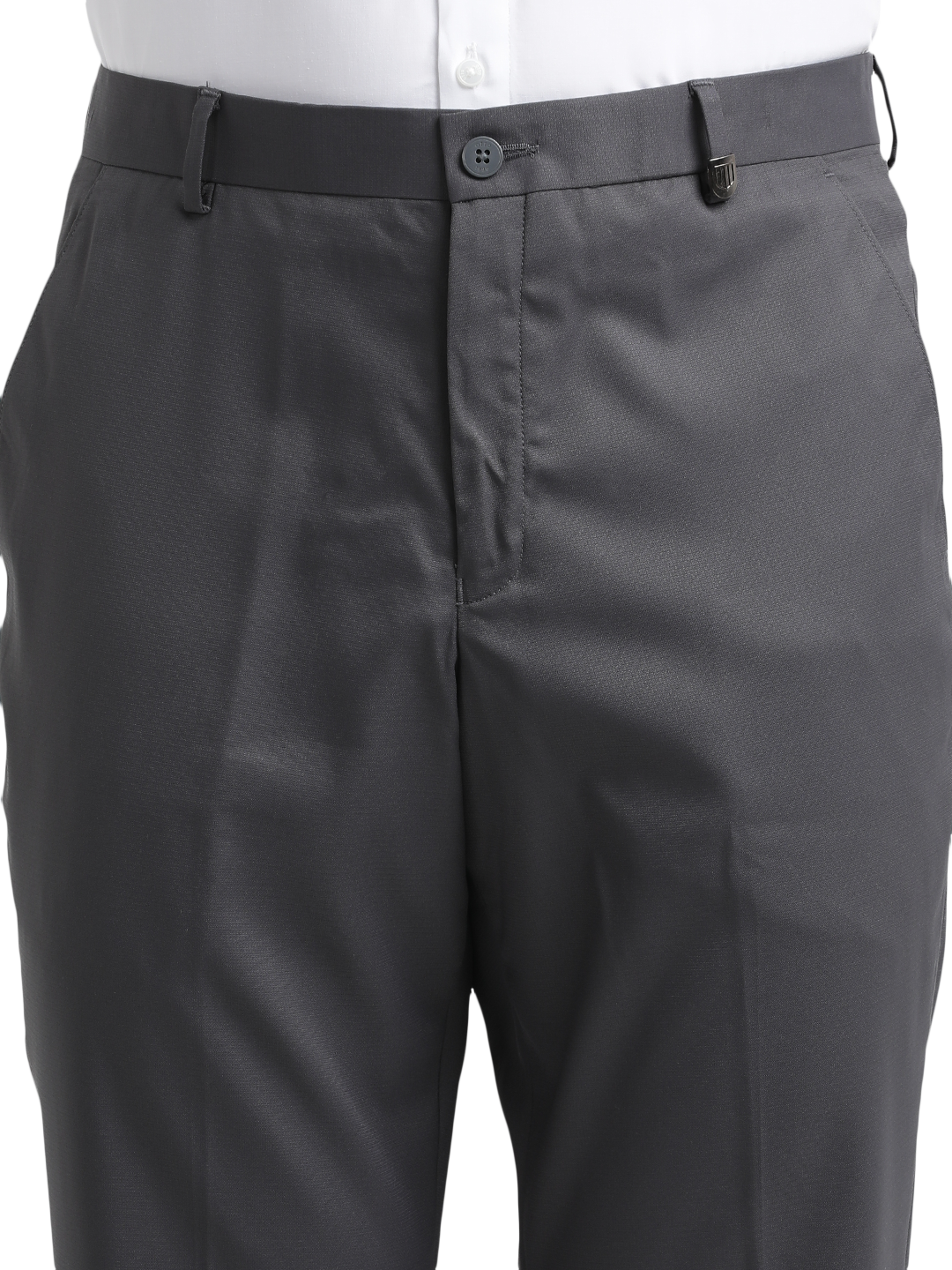 S.Grey Micro Dobby Formal Trousers