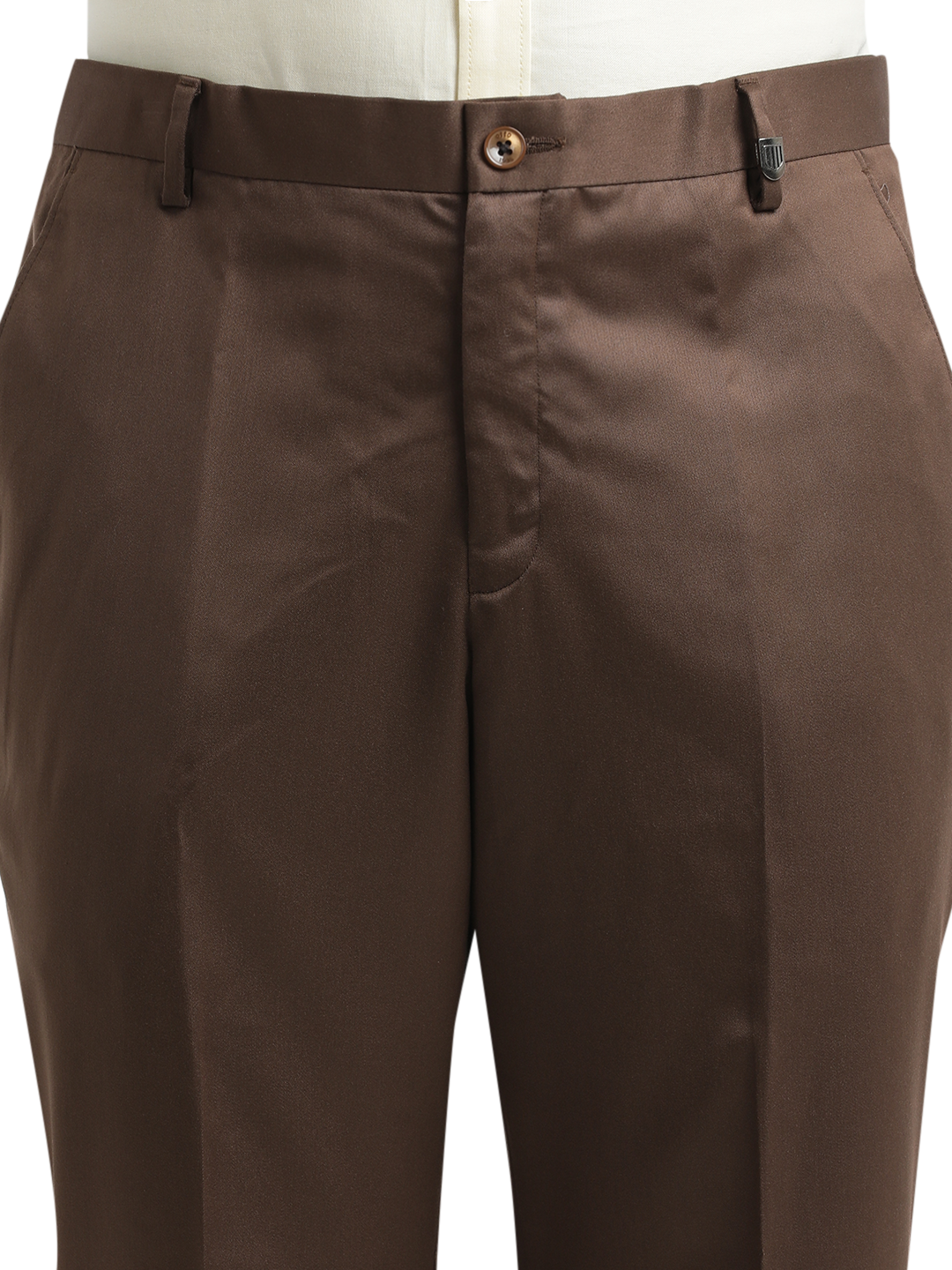 Brown Satin Formal Trousers