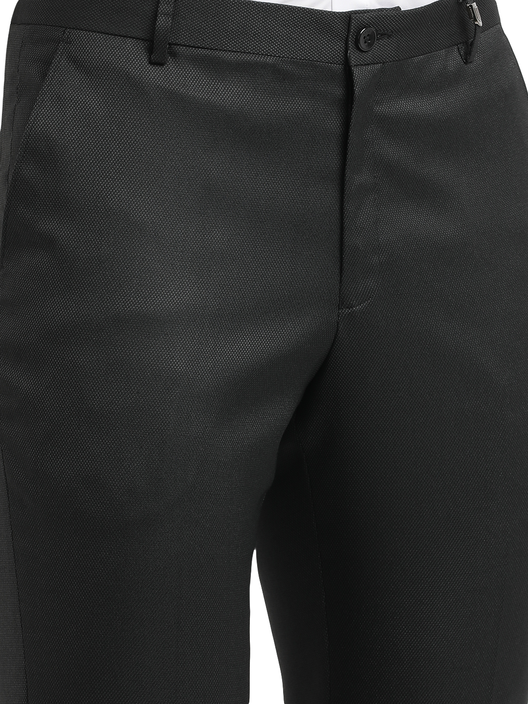 Black YD Dobby Formal Trousers