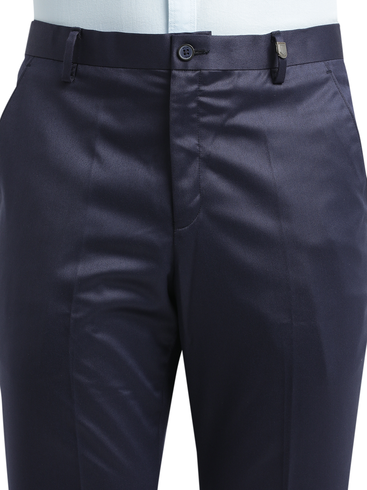 Navy Satin Formal Trousers