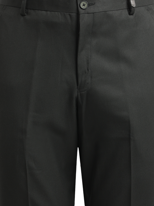 Olive Micro Dobby Formal Trousers