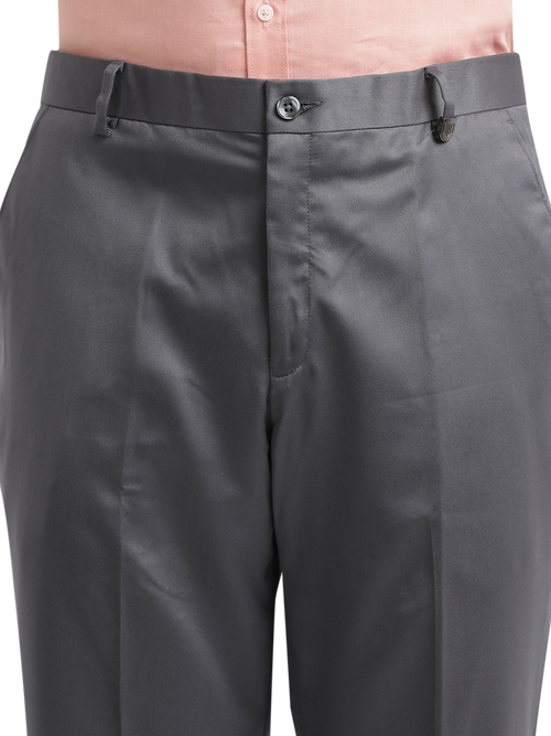 Stone Grey Satin Formal Trousers