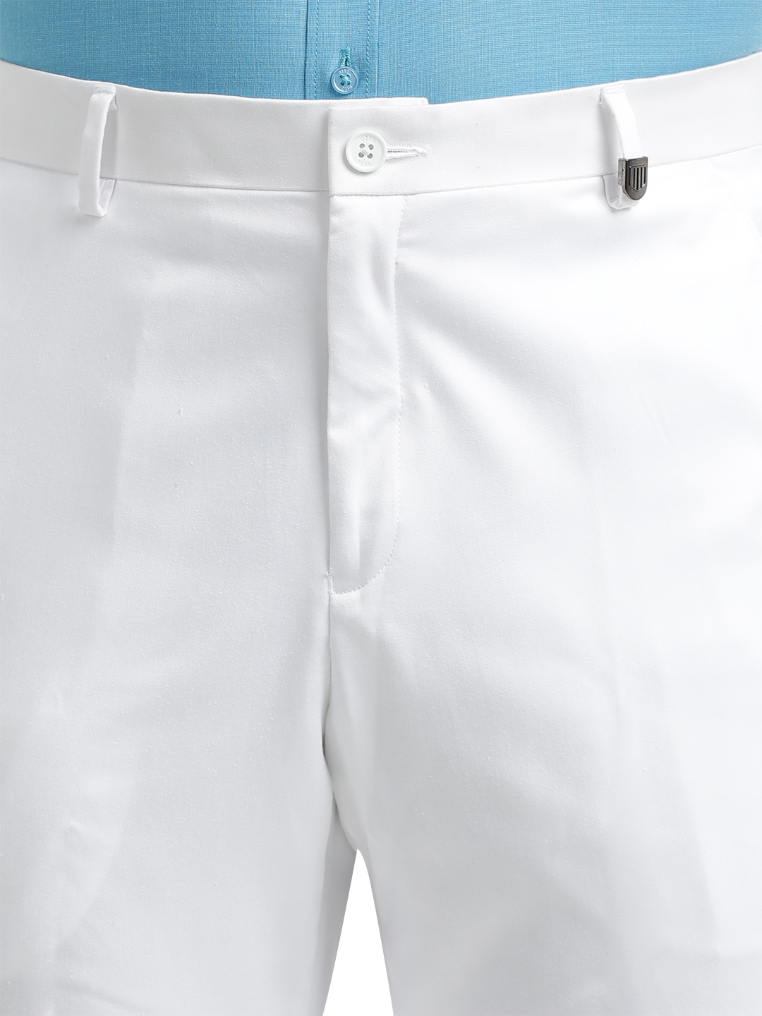 White Satin Formal Trousers