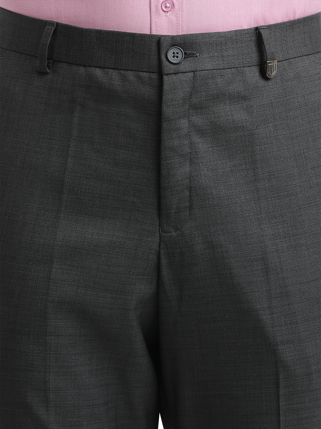 Black YD Dobby Formal Trousers