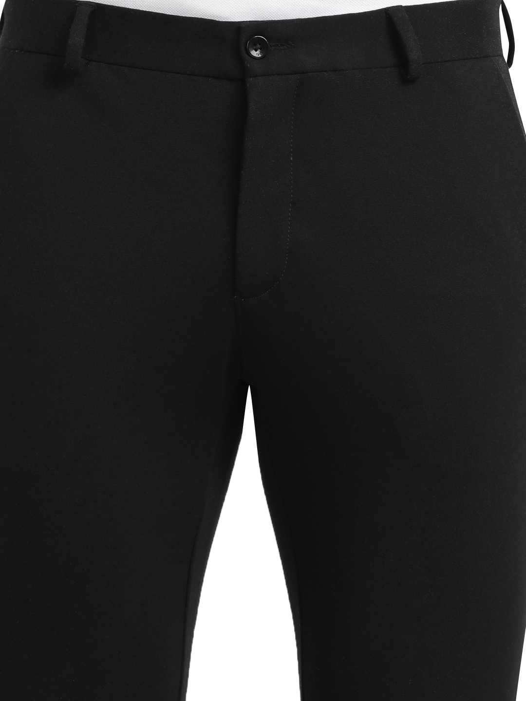 Jet Black Casual Core Trousers - CARLOS_JET BLACK