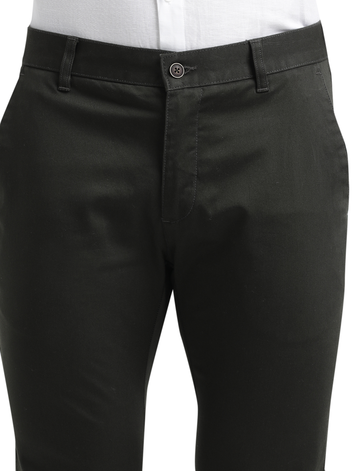 Dark Olive Casual Core Trousers