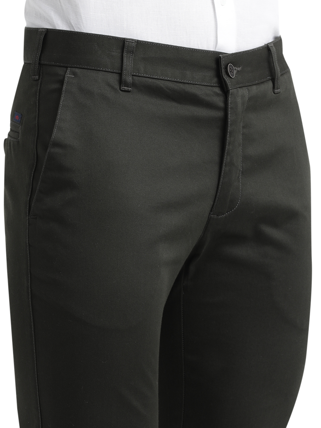 Dark Olive Casual Core Trousers