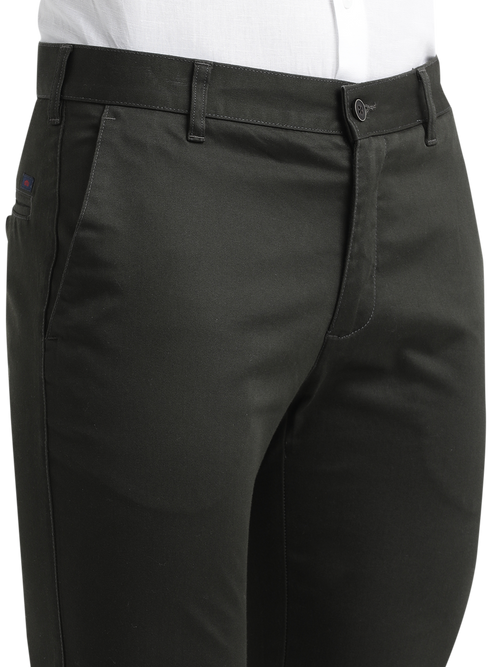 Dk.Olive Casual Core Trousers - HECTOR_DK.OLIVE