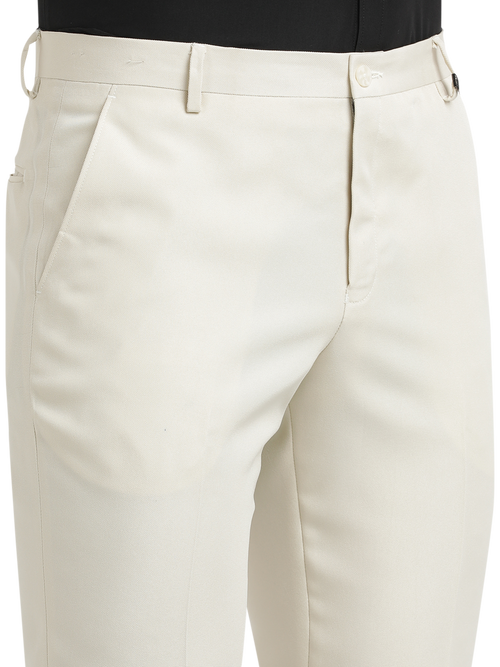 Stone Micro Dobby Formal Trousers