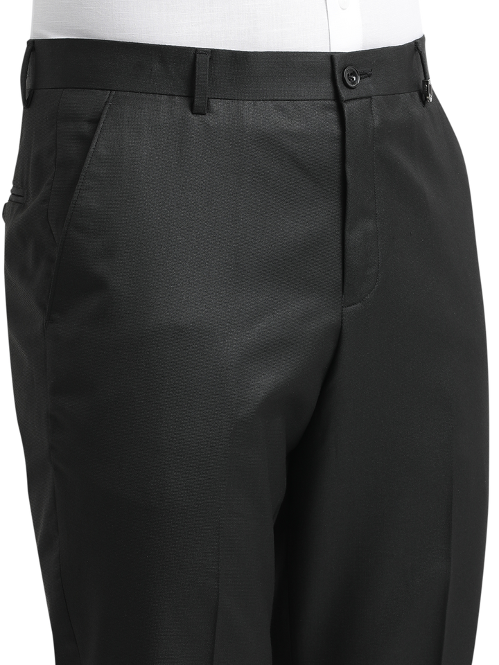 Black Micro Dobby Formal Trousers