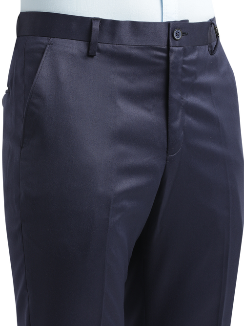 Navy Satin Formal Trousers