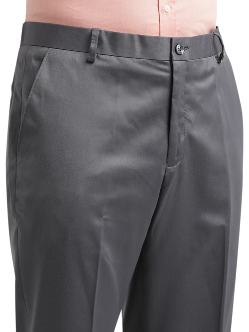 Stone Grey Satin Formal Trousers