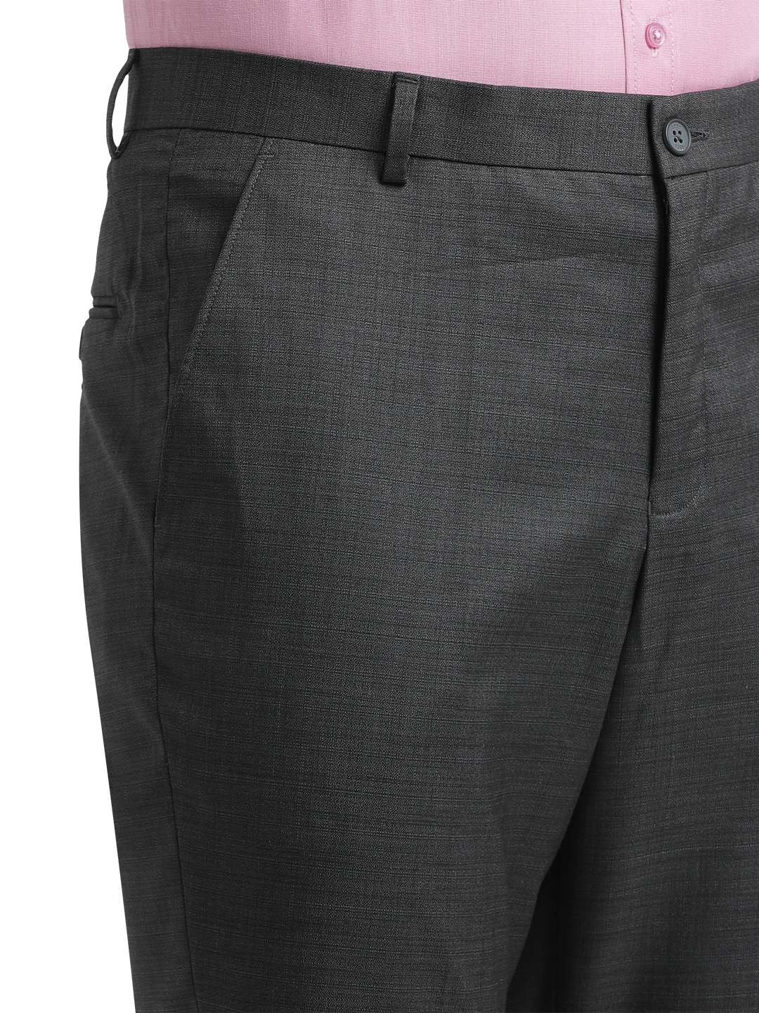 Black YD Dobby Formal Trousers