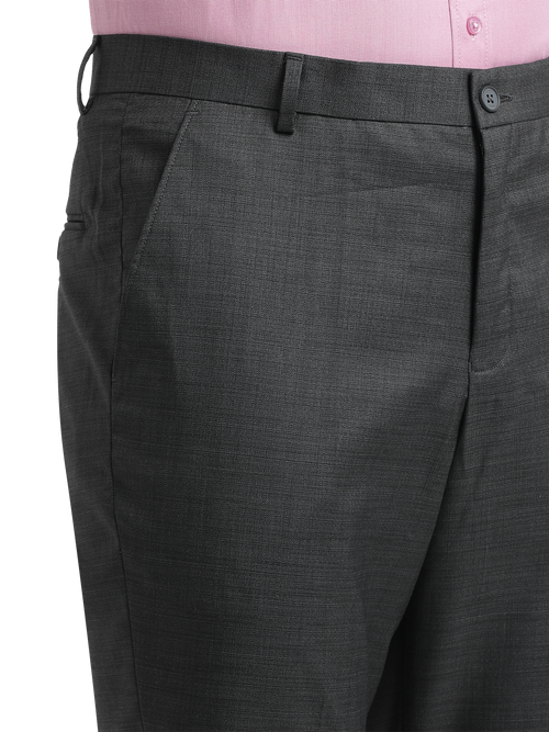 Black YD Dobby Formal Trousers