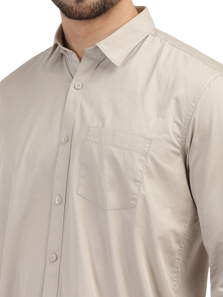 Sand Twill Solid Shirt