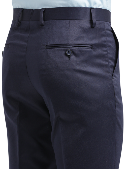 Navy Satin Formal Trousers