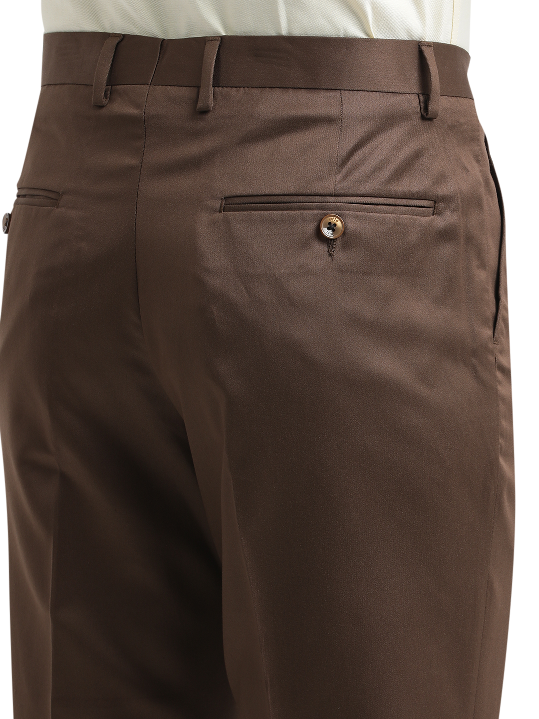 Brown Satin Formal Trousers