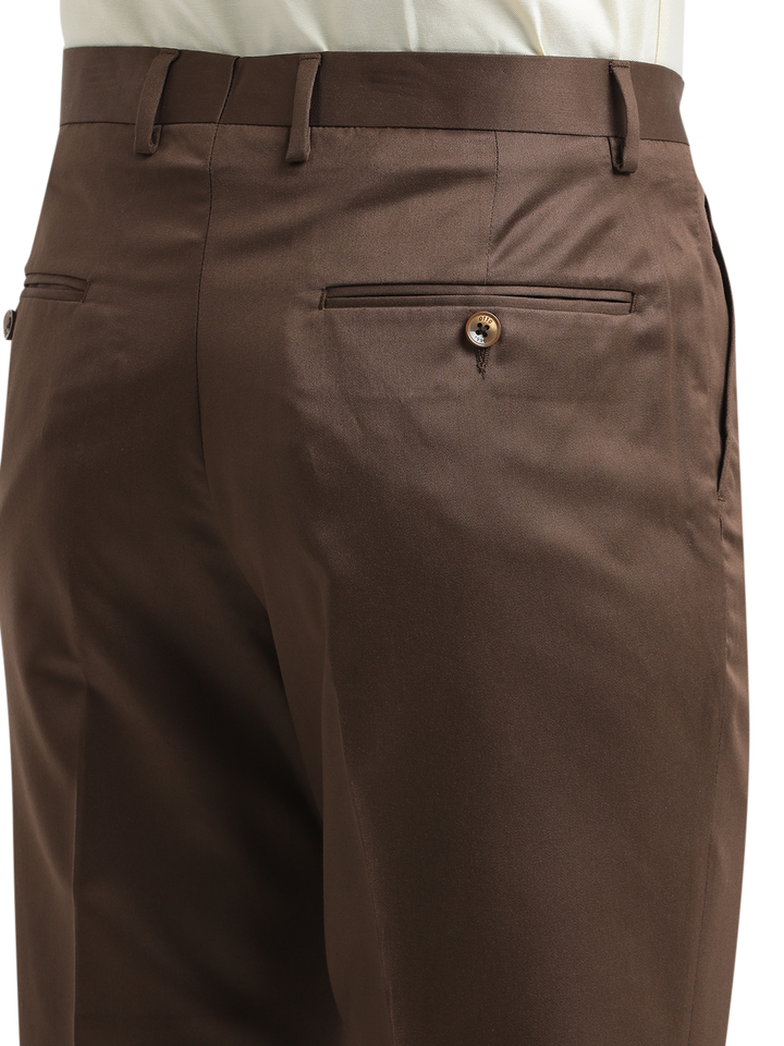 Brown Satin Formal Trousers