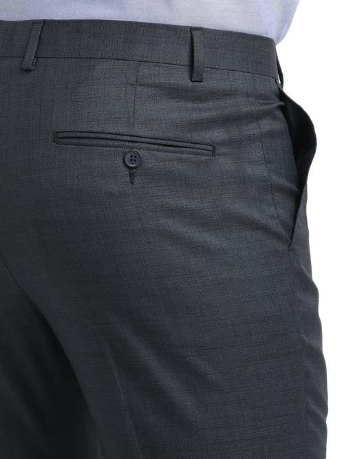 Navy YD Dobby Formal Trousers