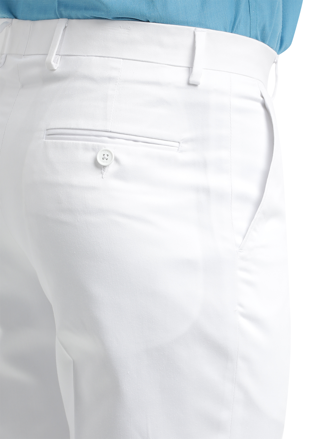 White Satin Formal Trousers