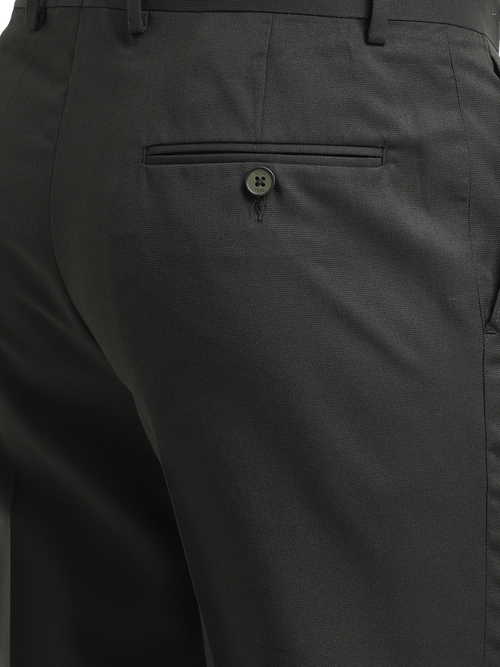 Olive Micro Dobby Formal Trousers