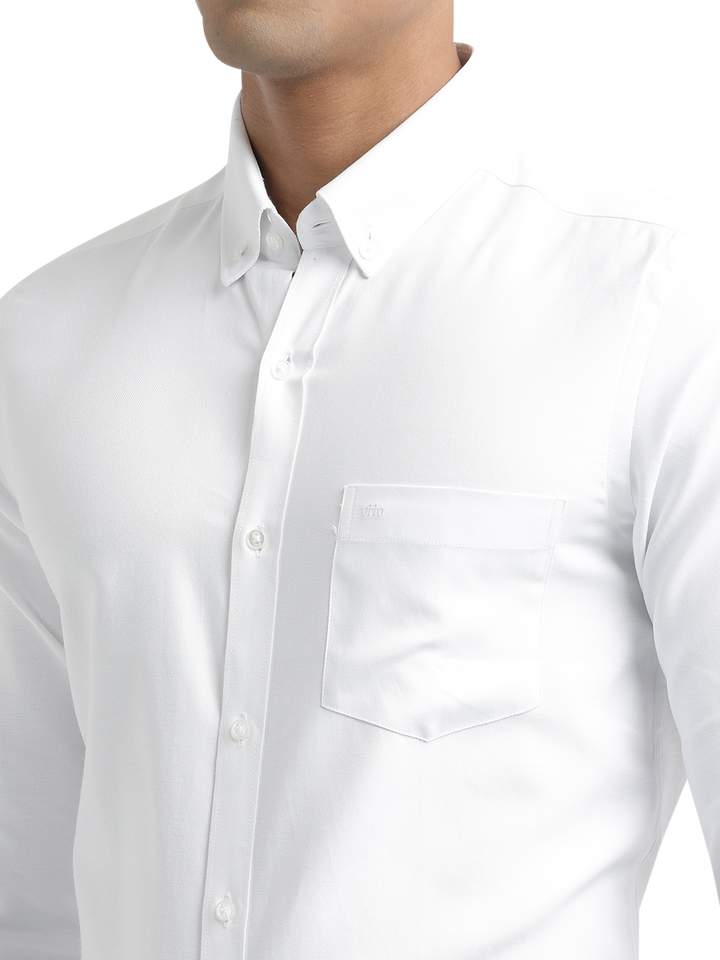 White Oxford Solid Shirt