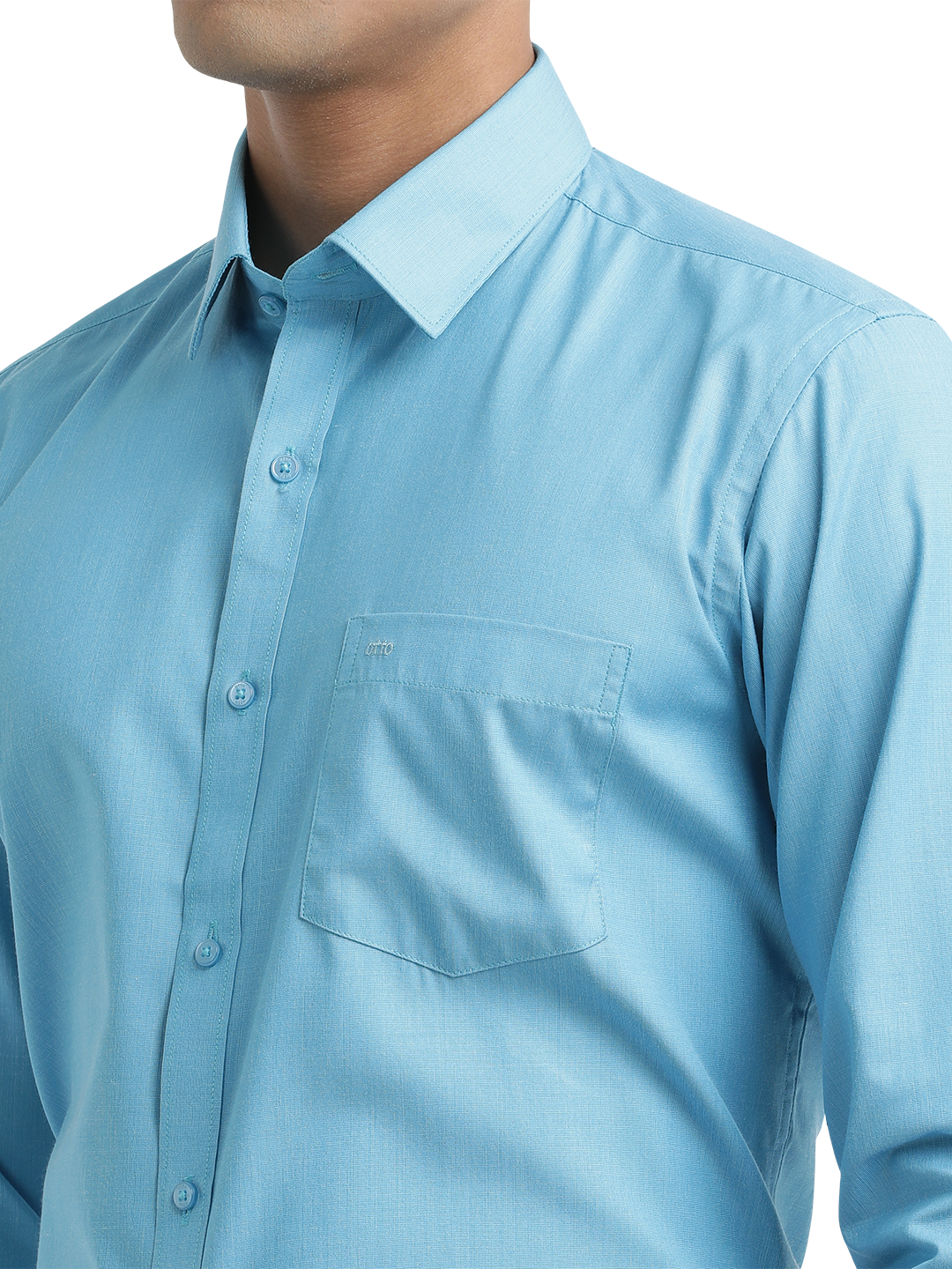 Sky Blue Fil-a-Fil Solid Shirt