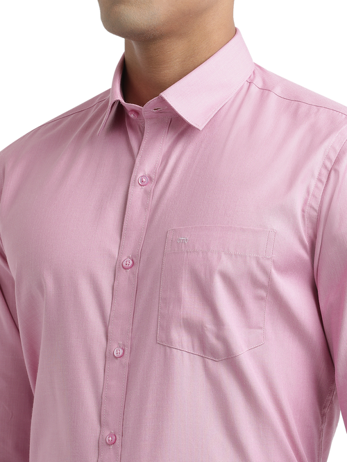 Pink Fil-a-Fil Solid Shirt