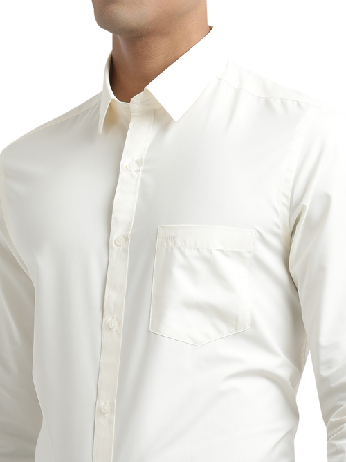 Cotton Wedding Cream Shirt