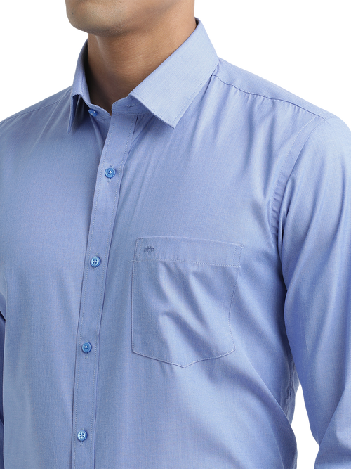 Blue Fil-a-Fil Solid Shirt