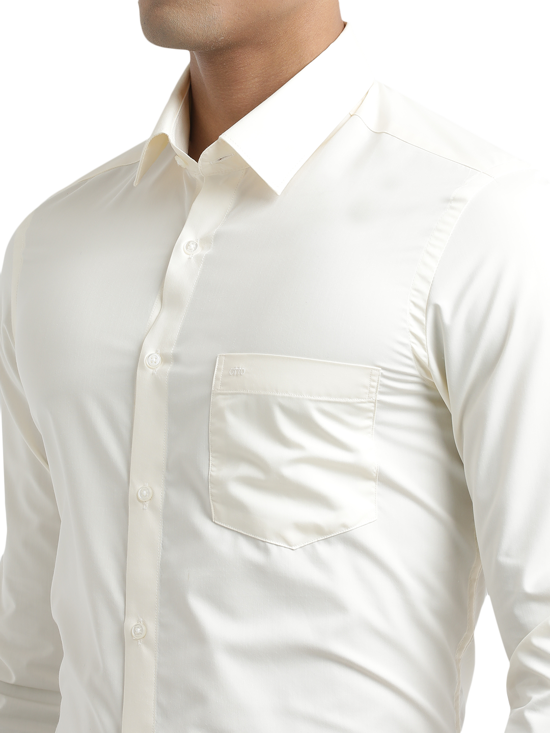 Poplin Cotton Cream Wedding Shirt