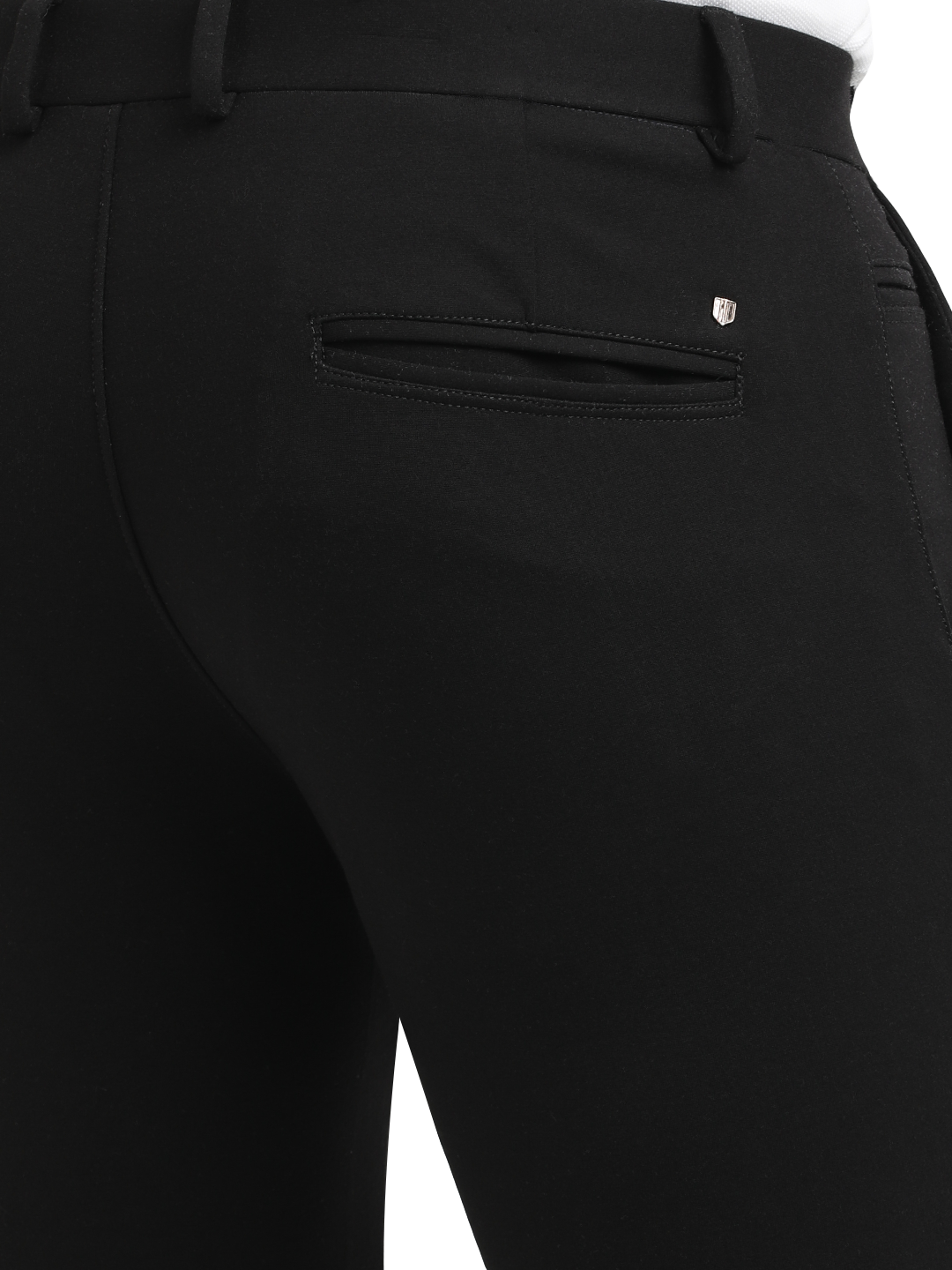 Jet Black Casual Core Trousers - CARLOS_JET BLACK