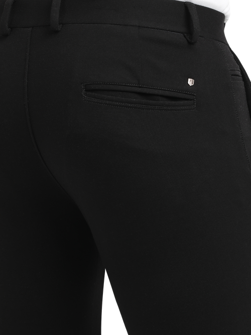 Jet Black Casual Core Trousers