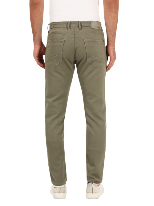 D.Olive Denim Core Trousers