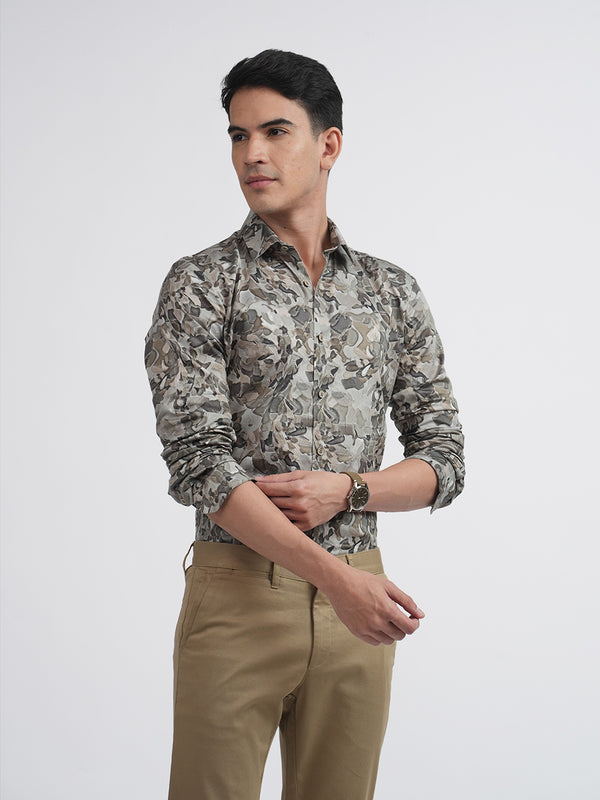 Sap Abstract Floral Printed Shirt