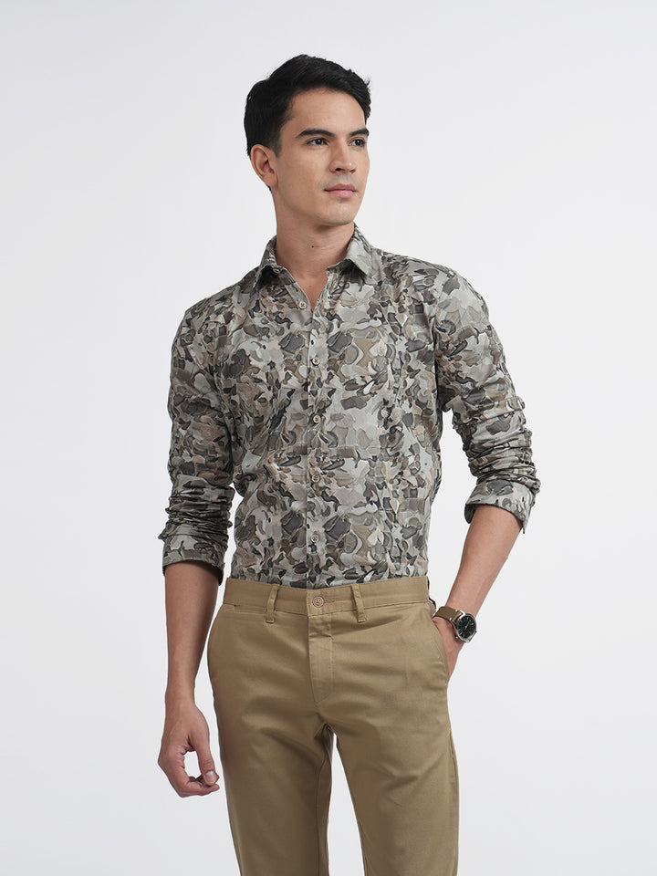 Sap Abstract Floral Printed Shirt