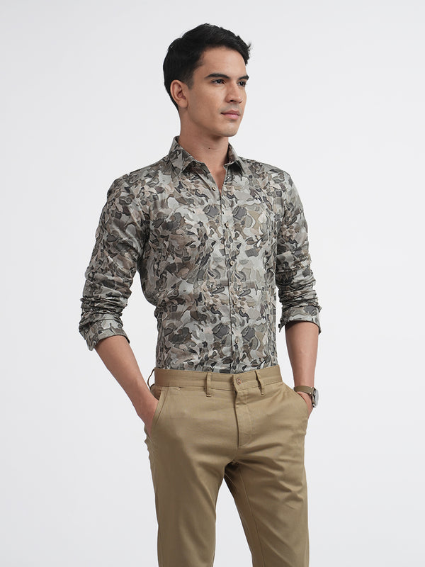 Sap Abstract Floral Printed Shirt