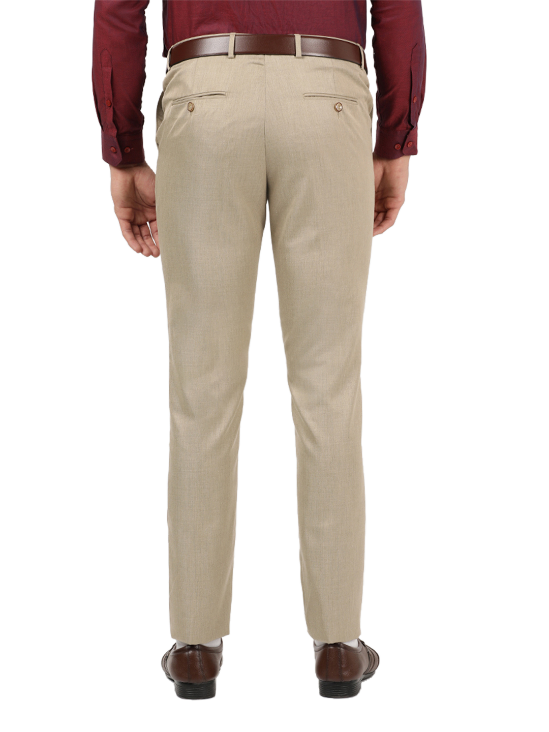 Beige Formal Core Trousers