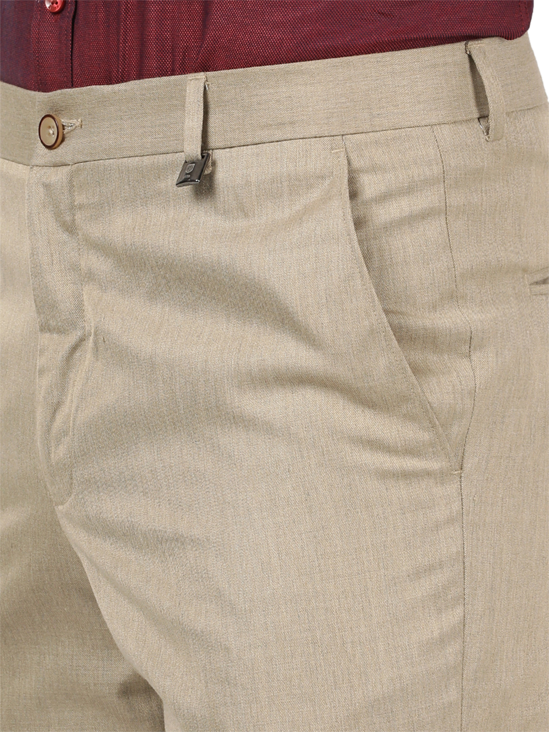 Beige Formal Core Trousers