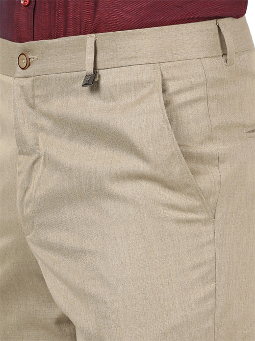 Beige Formal Core Trousers