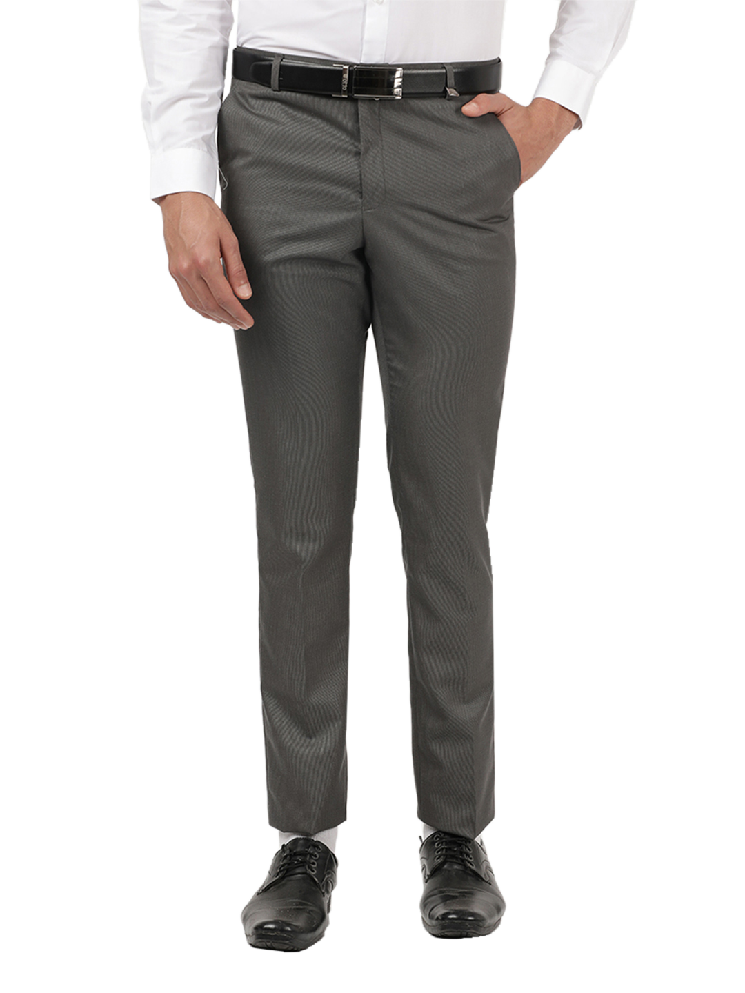 Grey Formal Core Trousers