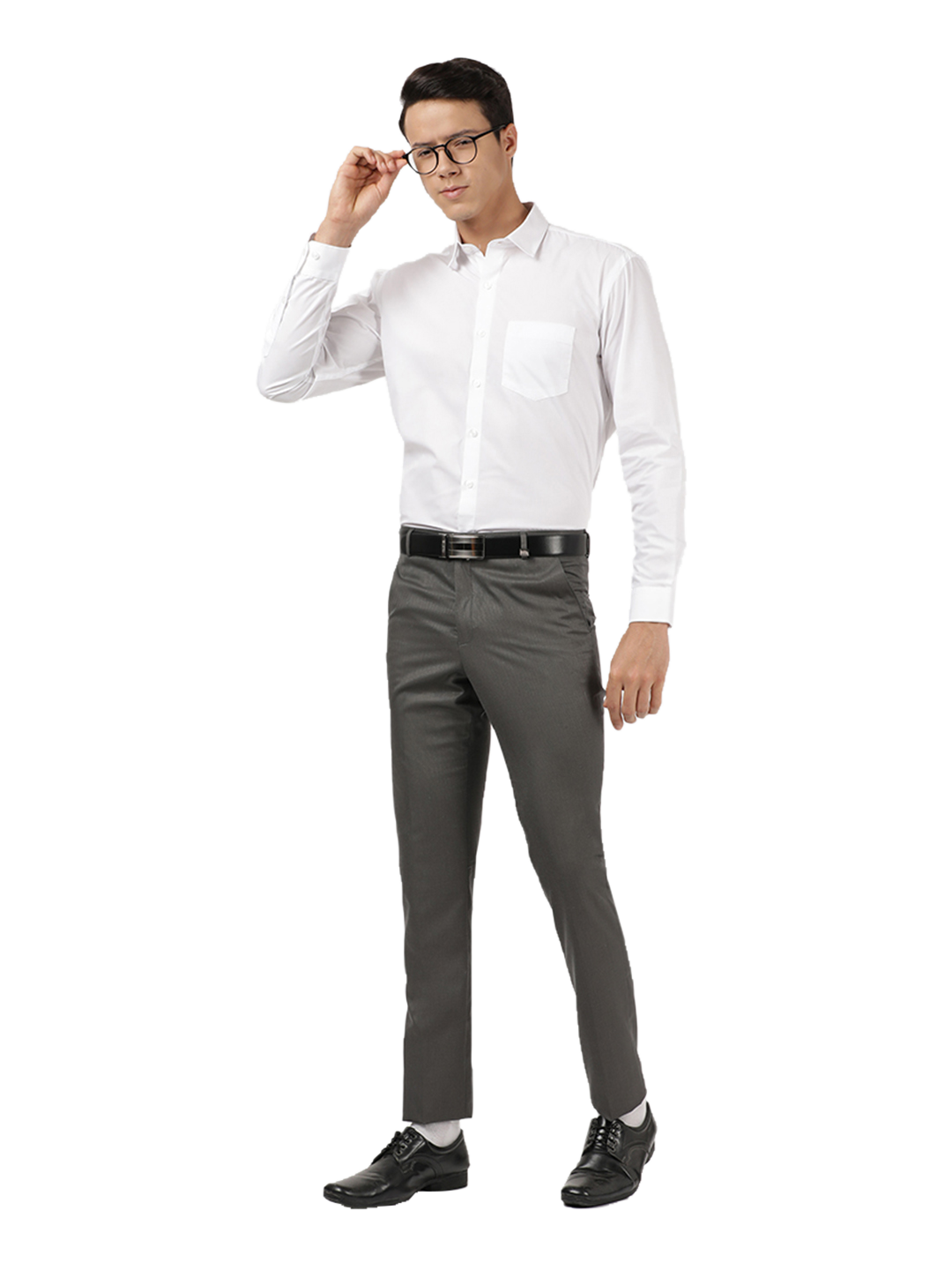 Grey Formal Core Trousers