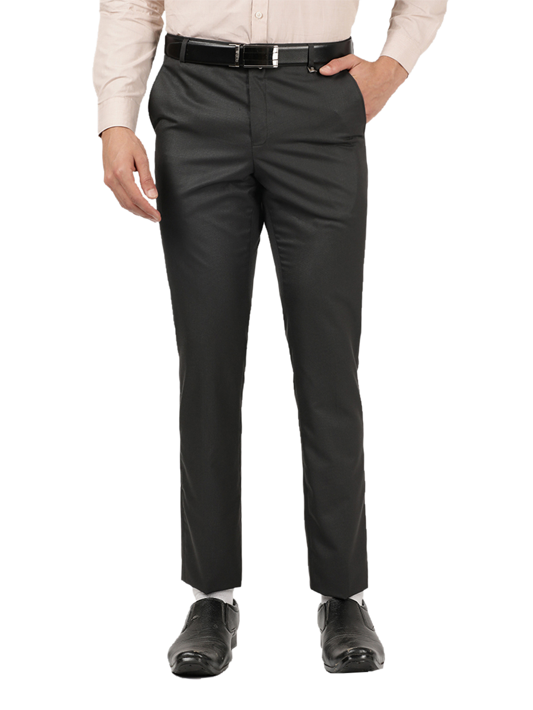 Grey Formal Core Trousers