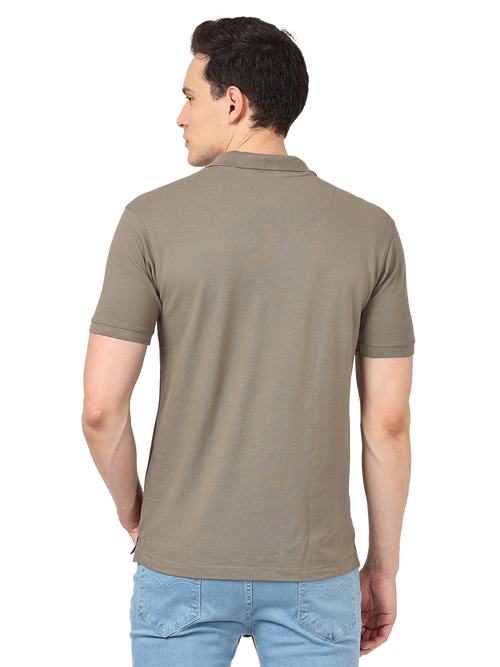 Loural Oak Plain Polo Collar T Shirt