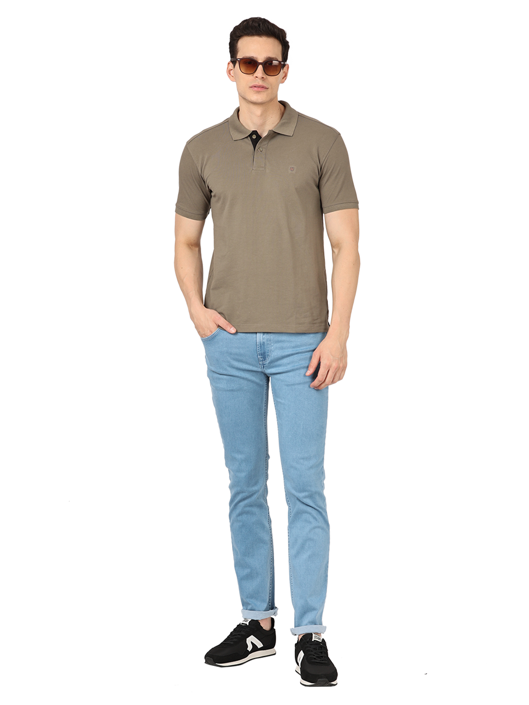 Loural Oak Plain Polo Collar T Shirt