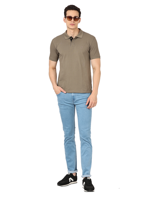 Loural Oak Plain Polo Collar T Shirt