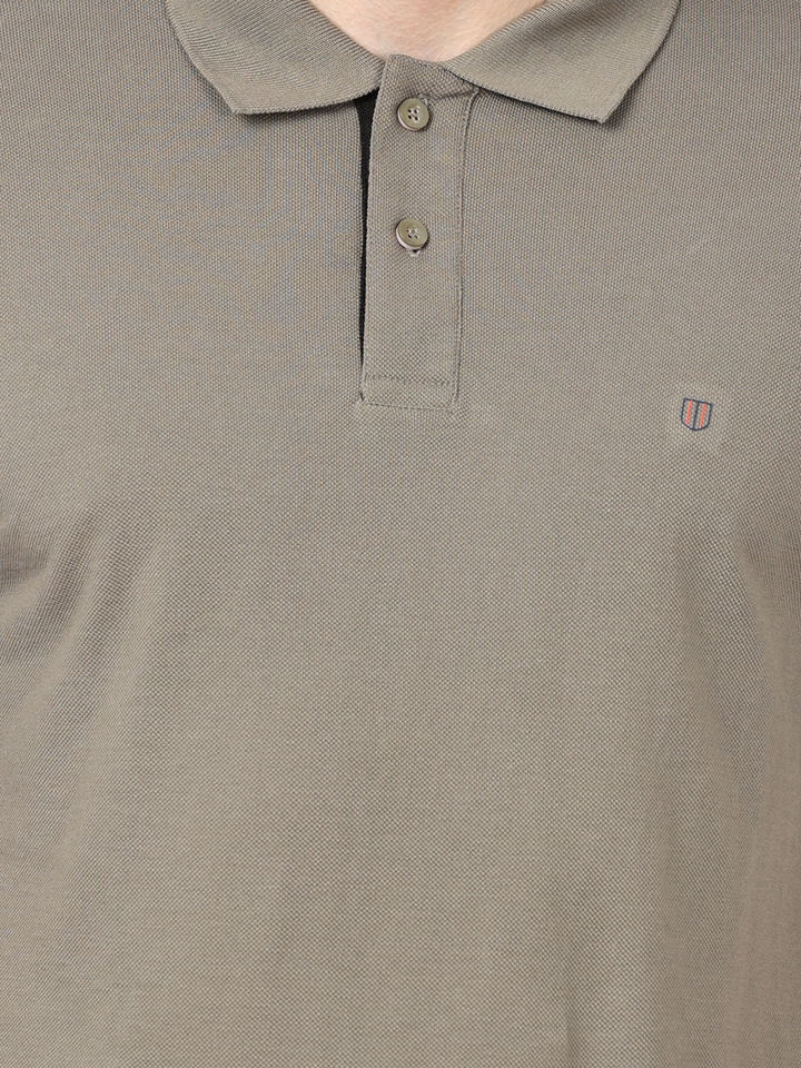 Loural Oak Plain Polo Collar T Shirt