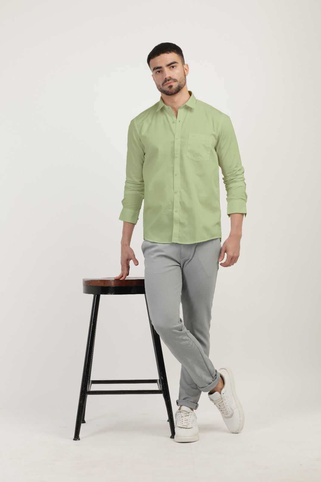 Sap Linen Blend Solid Shirt